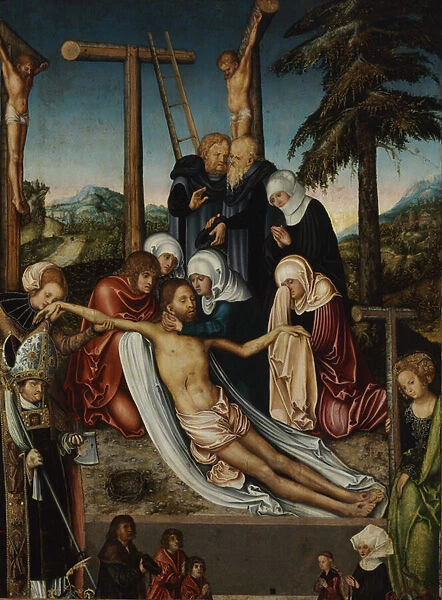 Lamentation du Christ mort avec Saint Wolfgang, Ste Helene - The Lamentation over Christ