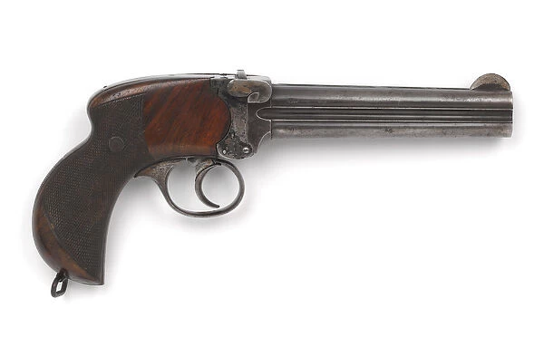 Lancaster. 455 inch four-barrelled breechloading pistol, c