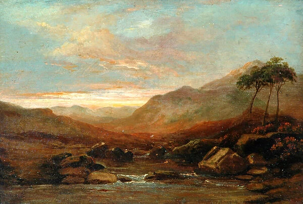 Landscape, 1822 (oil on panel)