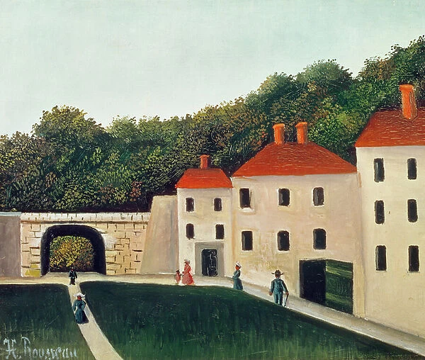 Landscape with an Arch and Three Houses, 1907 (oil on canvas)