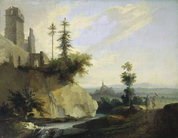 Landscape Composition with the Ruin of a Castle, c. 1774-77