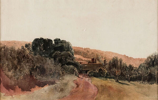 Landscape, date unknown (watercolour on paper)