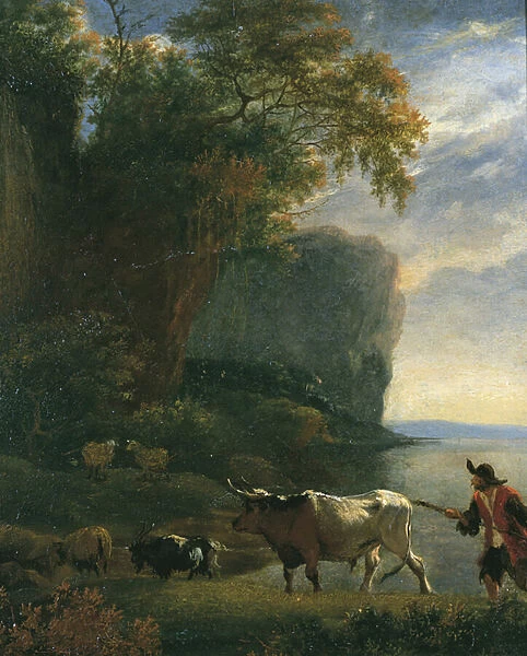 Landscape with Drover, c. 1640s (oil on canvas)