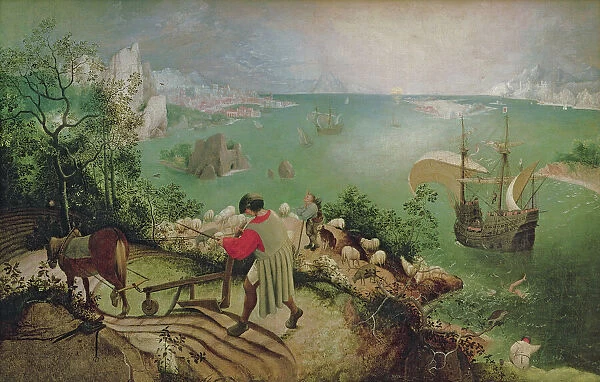 Landscape with the Fall of Icarus, c. 1555 (oil on canvas)