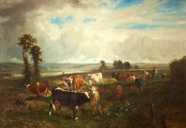 Landscape, Les Hauteurs de Suresnes, 1856 (oil on canvas)