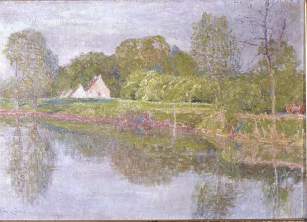 Landscape on the Lys, One Morning in May, 1902 (oil on canvas)