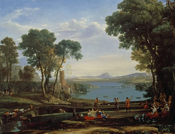 Landscape with the Marriage of Isaac and Rebekah (The Mill) 1648 (oil on canvas)