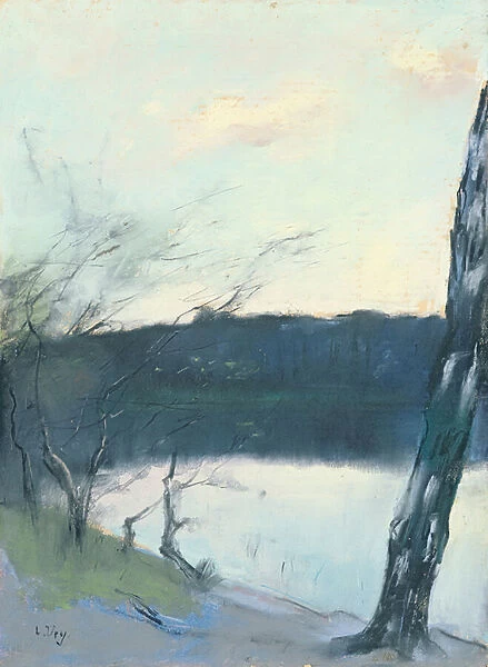 Landscape (pastel on canvas)