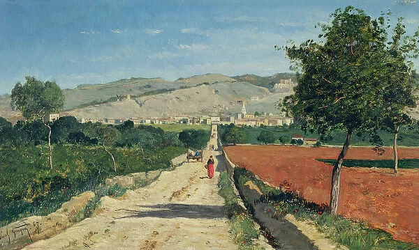 Landscape in Provence. View from Saint-Saturnin-d Apt, 1867 (oil on canvas)