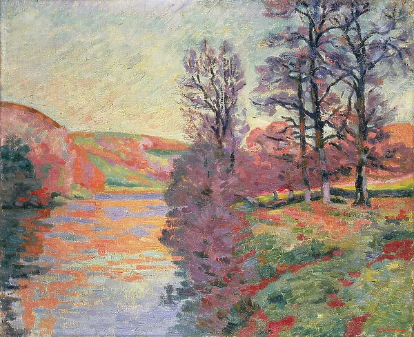 Landscape from the River Creuse, c. 1912 (oil on canvas)