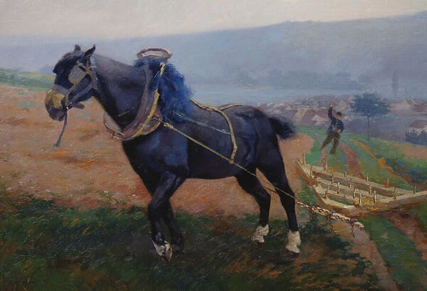 Landscape at Romeny, The Horse (oil on canvas)