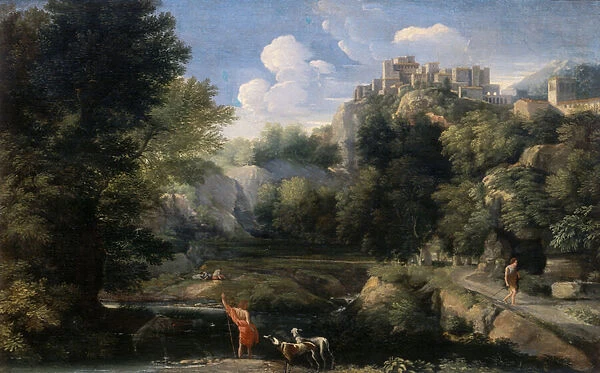 Landscape with shepherds