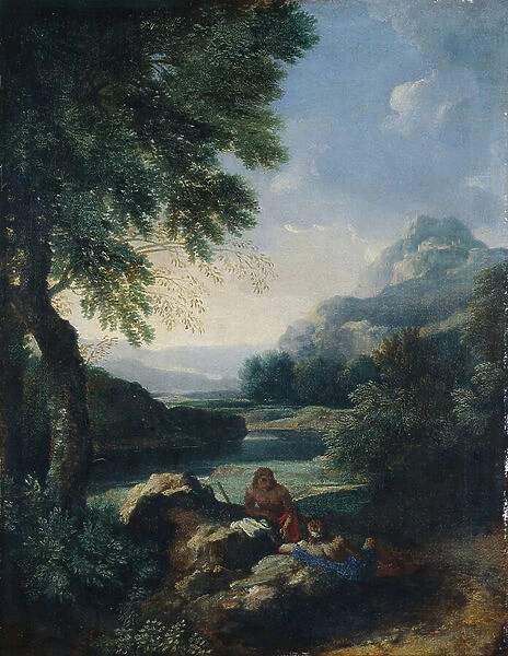 Landscape with Shepherds, c. 1660 (oil on canvas)