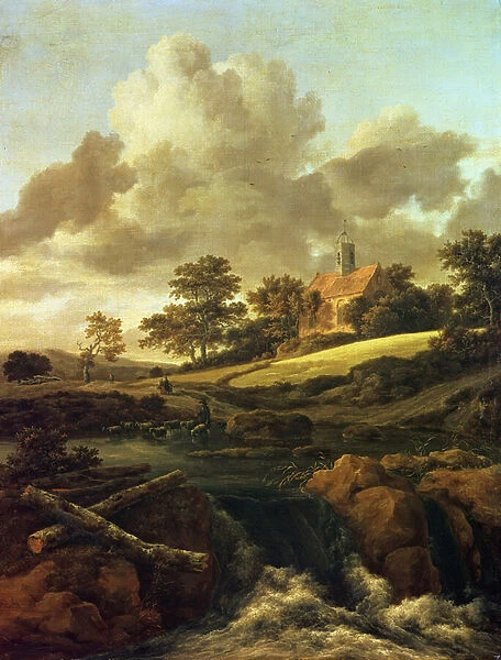 Landscape with a stream