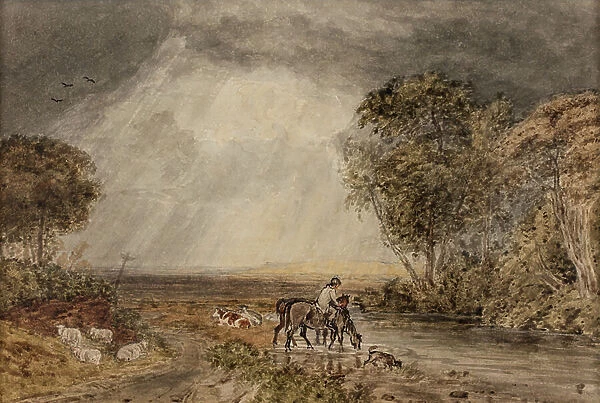 Landscape [The Return Home], date unknown (watercolour on paper)