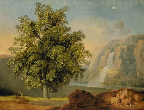 Landscape at Tivoli (oil on canvas)