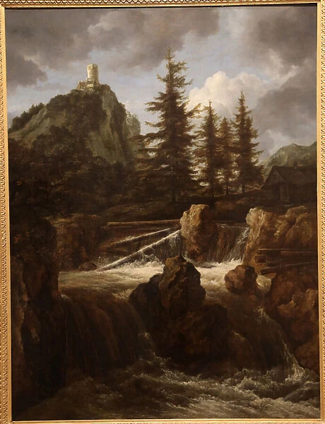 Landscape with waterfall, c. 1660