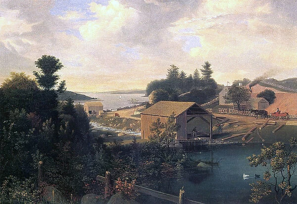 The Mill at Lanesville, 1849 (oil on canvas)