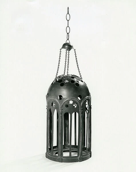 Lantern for The Light of the World, 1852 (patinated brass)