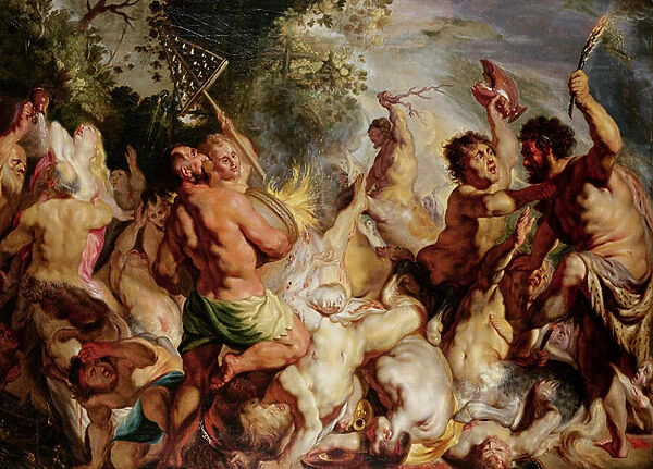 Lapiths and the Centaurs (oil on canvas)
