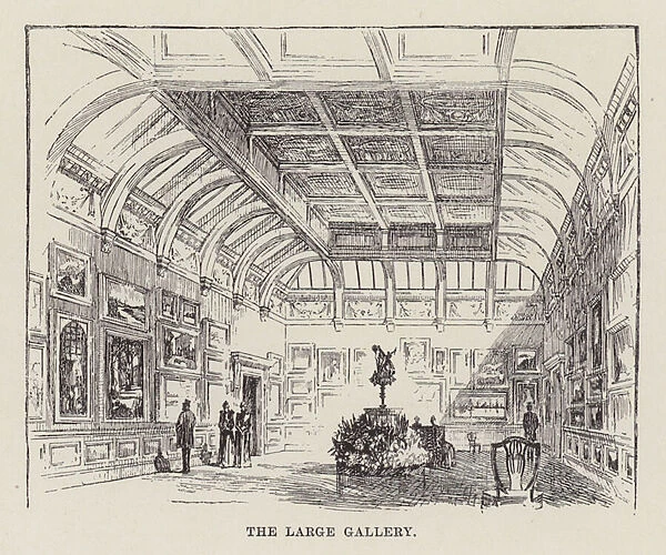 The Large Gallery, the Grafton Galleries, London (litho)