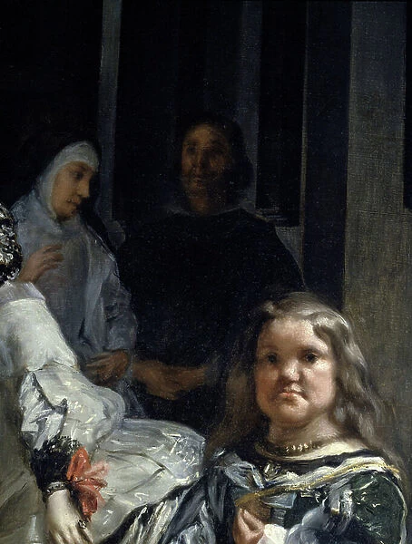 Las Meninas. Detail: nun and dwarf, 1656 (oil on canvas)