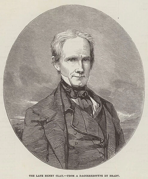 The late Henry Clay (engraving)