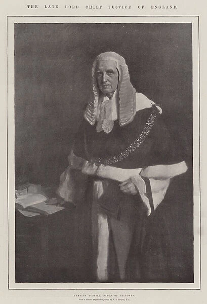 The late Lord Chief Justice of England (litho)