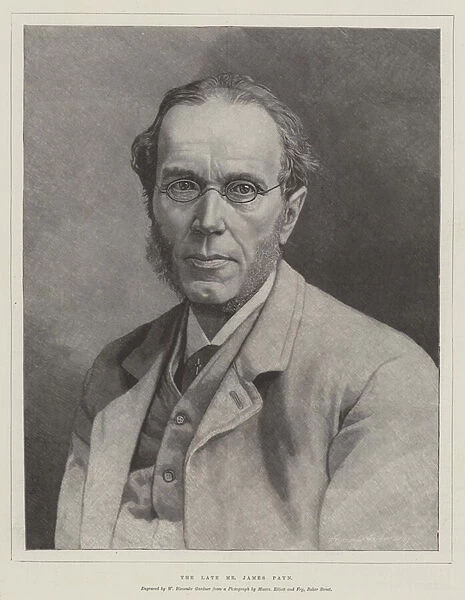The late Mr James Payn (engraving)
