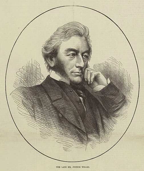 The late Mr Justice Willes (engraving)