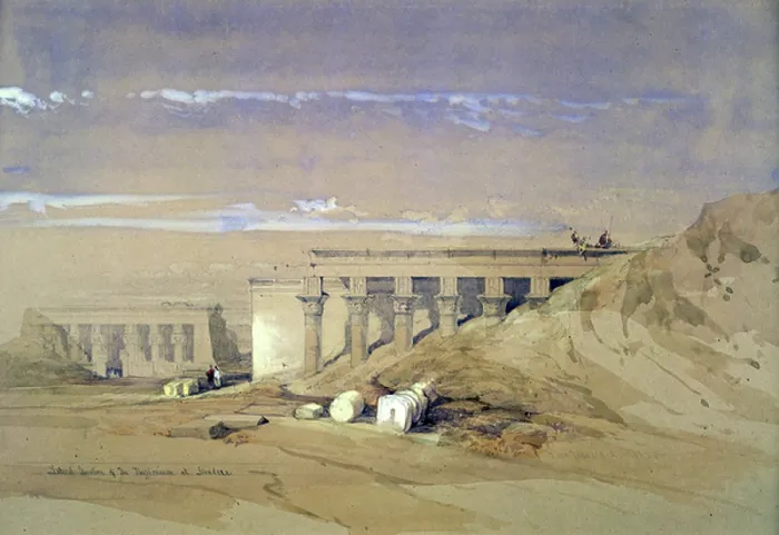 Framed Print : Lateral Elevation of the Thyphonium at Dendera'.: lithograph after watercolour by David Roberts (1796-1864) Scottish artist. Ancient Egypt Archaeology Framed Print : Lateral Elevation of the Thyphonium at Dendera'.: lithograph after watercolour by David Roberts (1796-1864) Scottish artist. Ancient Egypt Archaeology