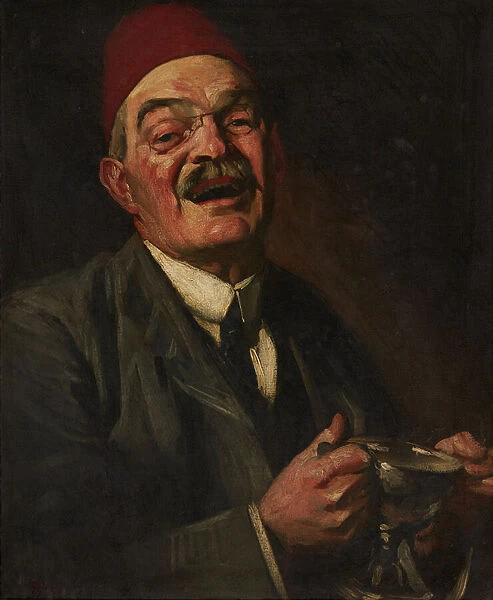 Laughing Man - Self Portrait (oil on canvas)