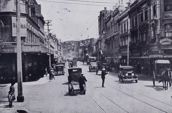 Launceston: Brisbane Street from intersection of George Street (b  /  w photo)