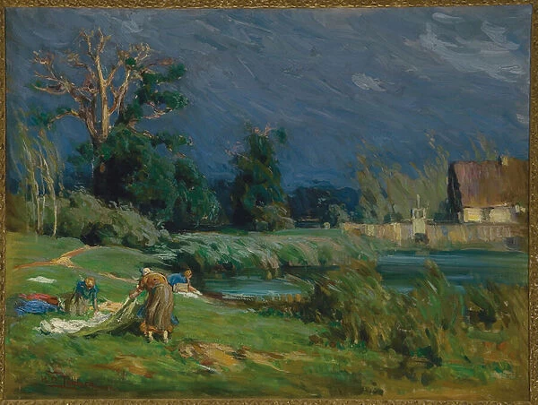 The Laundress, 1885 (oil on canvas)