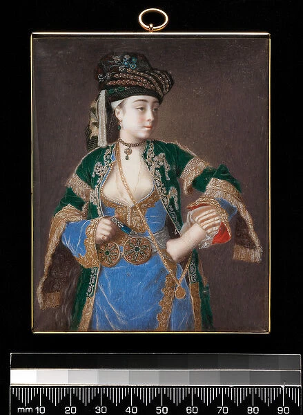 Laura Tarsi, A Grecian Lady, 1745-49 (w  /  c & bodycolour on ivory)