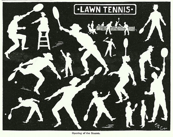 Lawn Tennis, Opening of the Season (litho)
