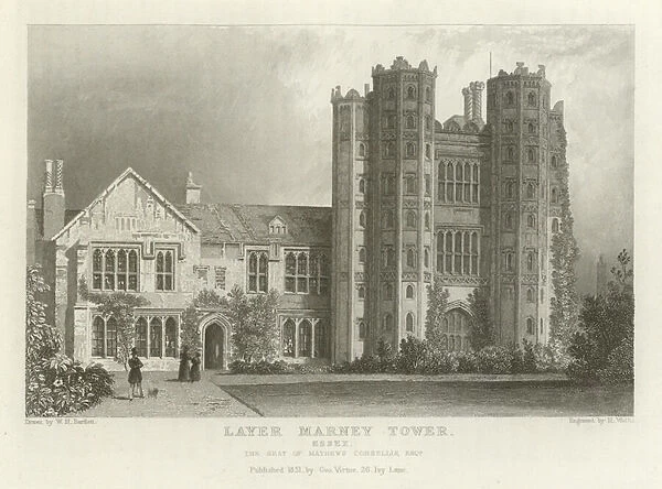 Layer Marney Tower, Essex, the Seat of Mathews Corsellis, Esquire (engraving)