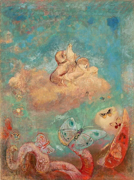 Le chariot d Apollon. Peinture de Odilon Redon (1840-1916), huile sur toile, vers 1912. Art francais, 20e siecle, symbolisme, nabis. Museum of Modern Art, New York (USA)