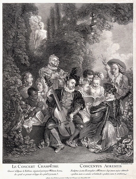 Le Concert Champetre, 1735 (engraving)