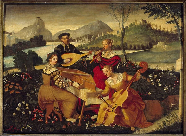 Le concert champetre Peinture de l Ecole francaise. 16th century Bourges
