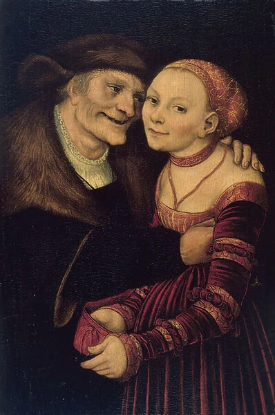 Le couple mal assorti - The Unequal Couple - Cranach, Lucas