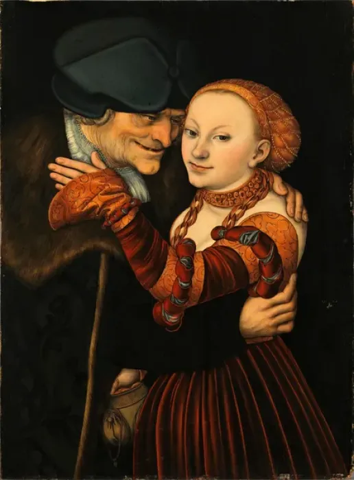 Framed Print : Le couple mal assorti'(The Unequal Couple