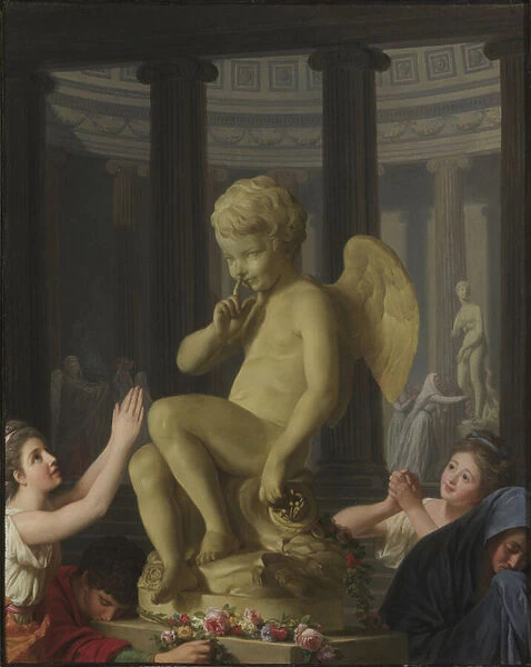 Le culte de Cupidon - The Worship of Cupid, by Roslin, Alexander (Alexandre) (1718-1793)