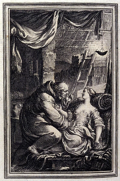 Le Devil en Hell - in 'Tales et nouvelles en verse'by Jean La Fontaine. 1776