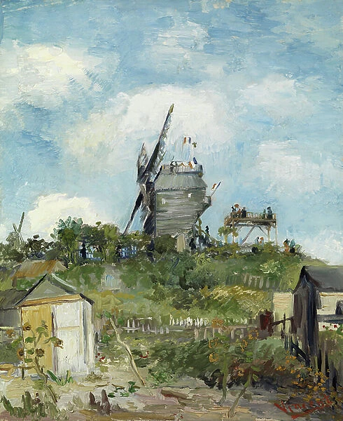 Le Moulin de Blute-Fin, Montmartre, 1886 (oil on canvas)