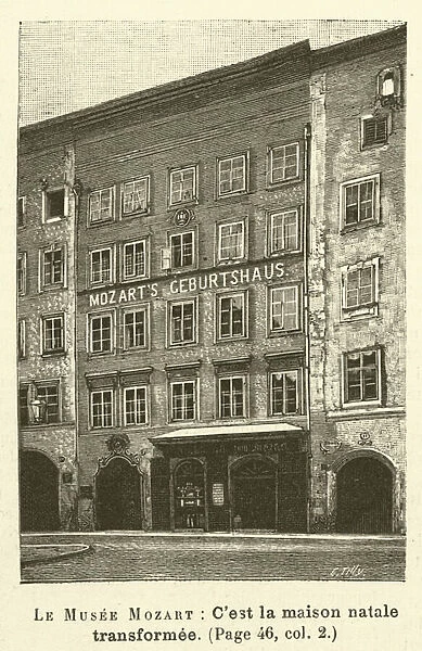 Le Musee Mozart (engraving)