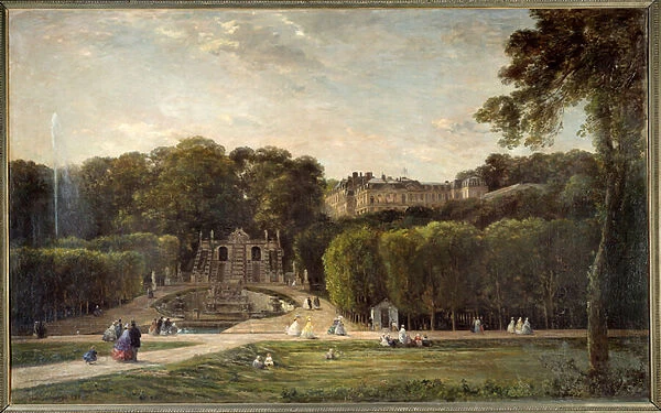 Le parc de Saint Cloud Painting by Charles Francois Daubigny (1817-1878) 1865 Sun