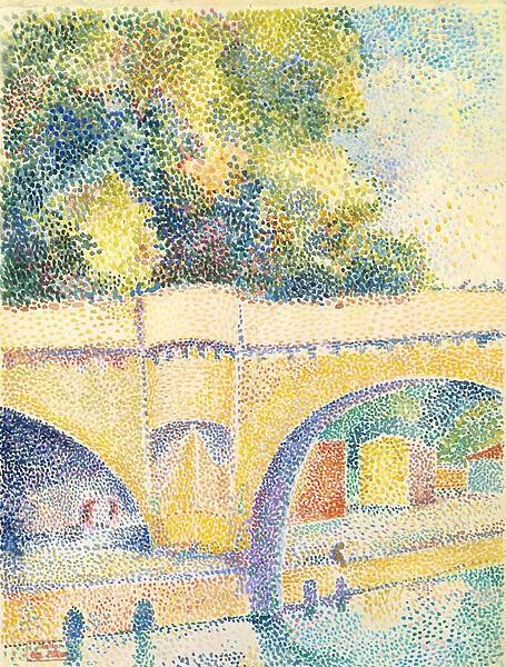 Le Pont Neuf, c. 1912-14 (w  /  c and gouache on paper)