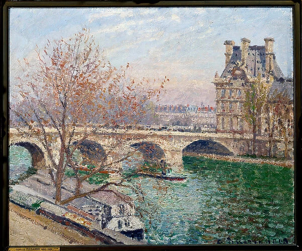 Le Pont Royal et le Pavillon de Flore Painting by Camille Pissarro (1830-1903) 1903 Sun
