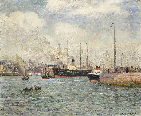 Le Port du Havre, 1905 (oil on canvas)